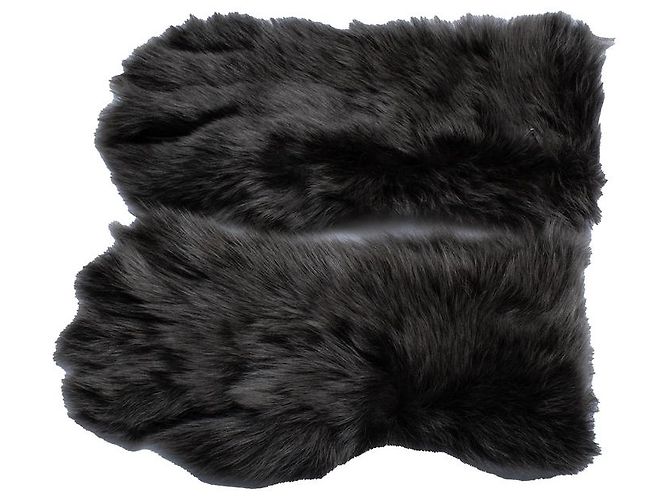 Bottega Veneta, Shearling-Handschuhe grau