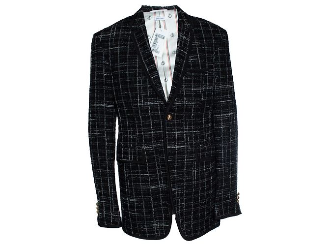 Thom Browne, Giacca in tweed nero