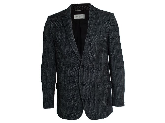 Saint Laurent, 2019 black and white tweed blazer