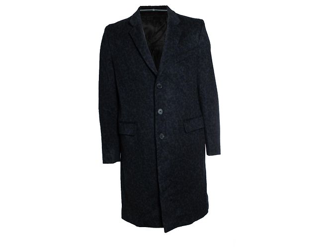 Givenchy, Grey wool melange single breasted coat
