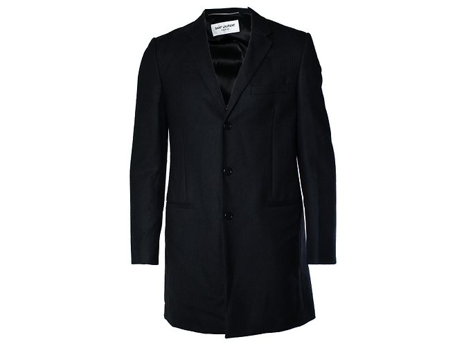 Saint Laurent, black fishbone blazer jacket 2018