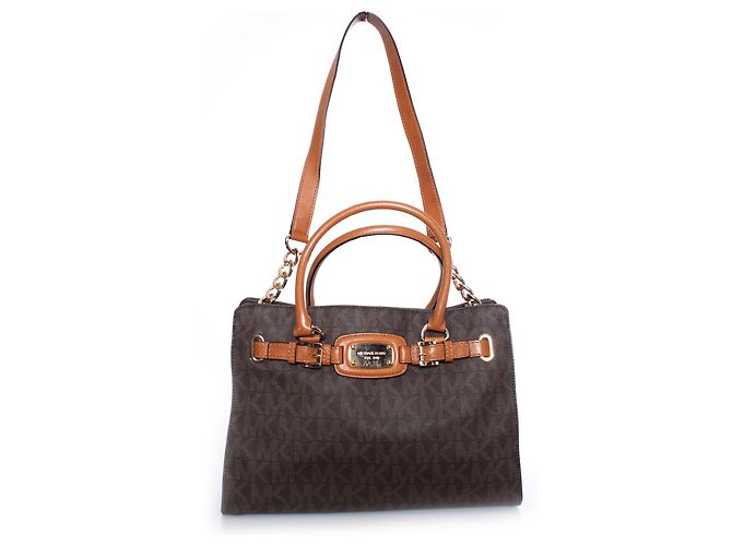 Michael Kors, shopper de monograma en lona marrón Castaño