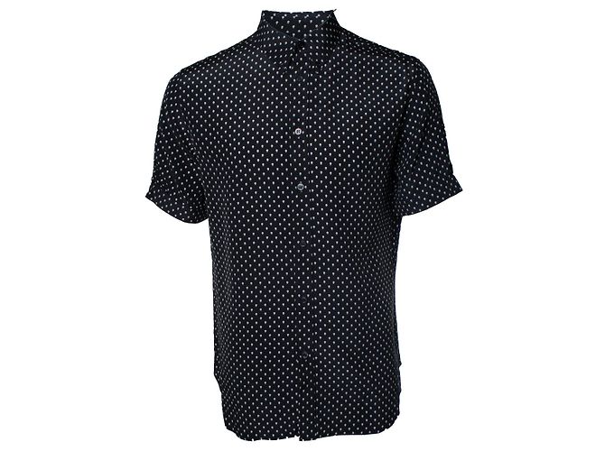 Alexander McQueen, Camicia in seta con stampa di teschio nero