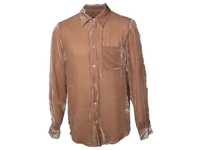 Autre Marque Sies Marjan, camicia in velluto a coste Sander Marrone