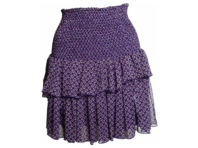 Maje Rock mit lila Blumenprint Joumi