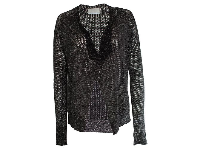 Zadig & Voltaire, cardigan daphnee em malha lurex Multicor