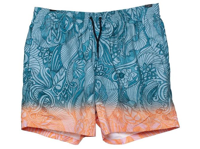 Dries van Noten, pantaloncini da bagno blu e rosa Multicolore