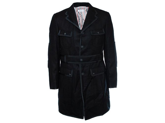 Thom Browne, Black trench coat