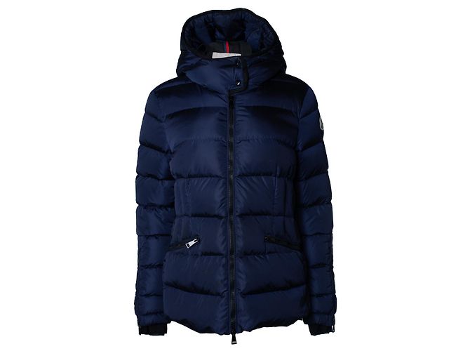 Moncler, jaqueta acolchoada Betula de plumas em azul