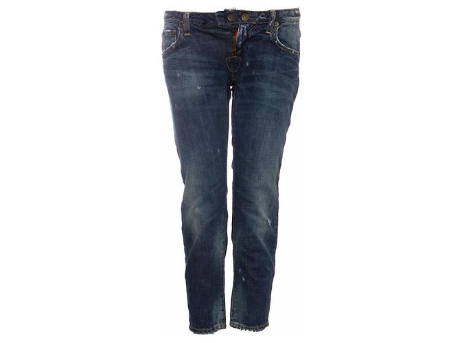 Dsquared2, vaqueros boyfriend azules 