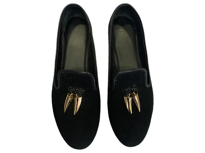 Mocassins en daim Giuseppe Zanotti Noir