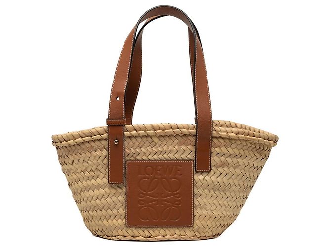 Cesto Loewe Anagram Marrone Beige
