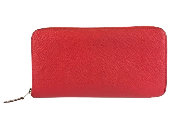 Cartera larga Azap Hermès en rojo Roja
