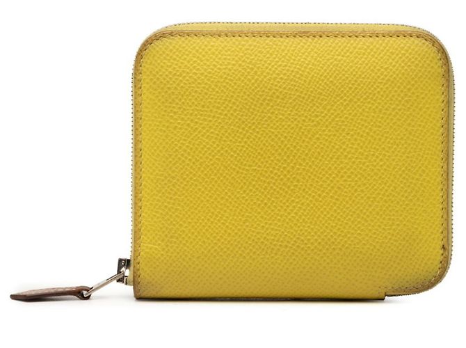 Hermès Hermes Azap Silk Compact Wallet in Yellow
