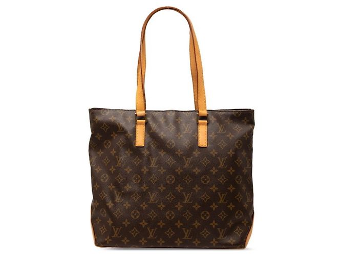 Bolsa de Ombro Louis Vuitton Monogram Cabas Mezzo Marrom