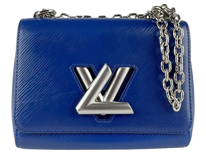 Bolso de Hombro Louis Vuitton Epi Twist PM Azul