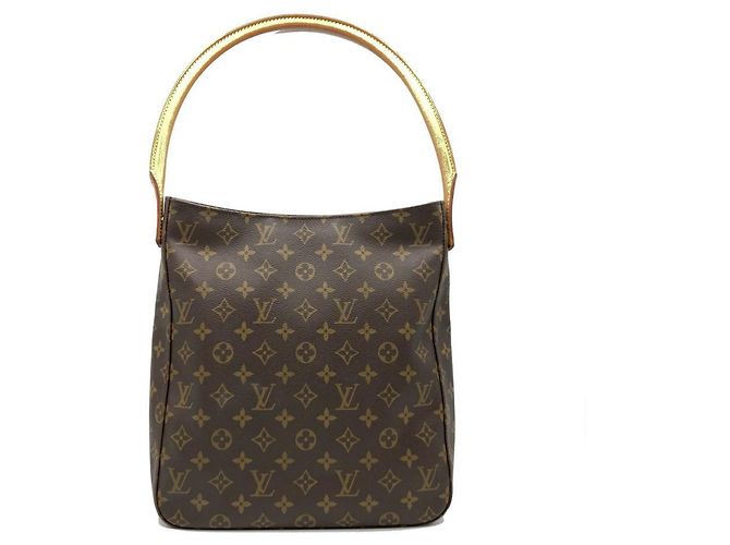 Bolso de Hombro Louis Vuitton Looping GM Castaño