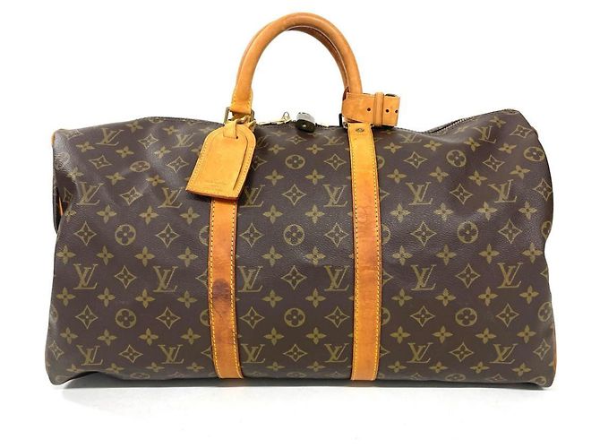 Bolsa Boston Louis Vuitton Keepall 50 Marrom