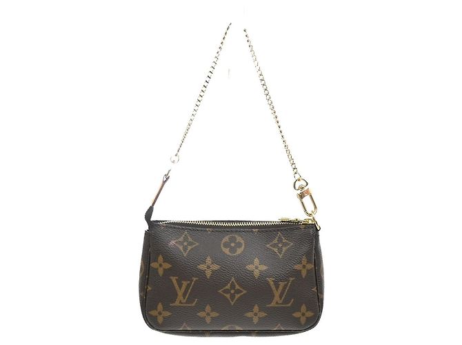 Louis Vuitton Mini pochette accessoires Canvas Mini Marron