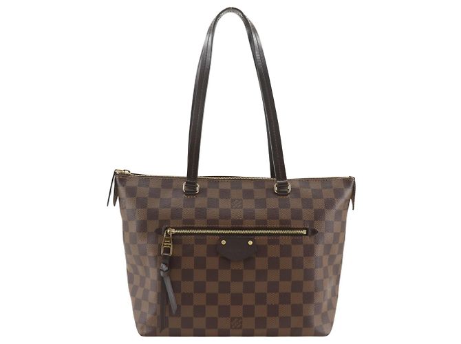 Bolsa Tote Louis Vuitton Jena PM Marrom Damier ebene