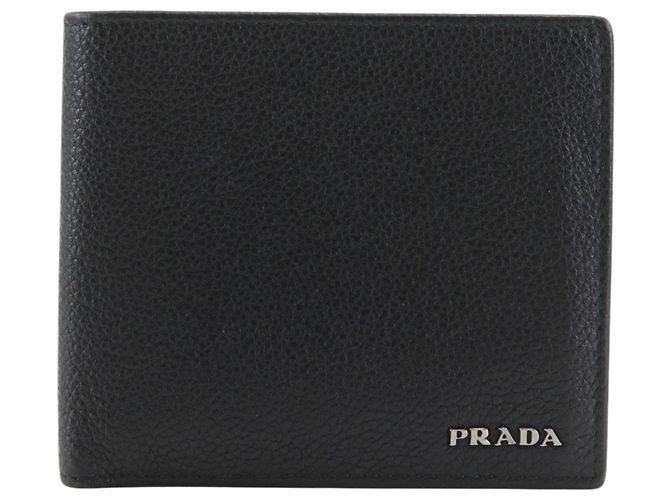 Prada Bi-fold Wallet 2MO513 in Black Leather