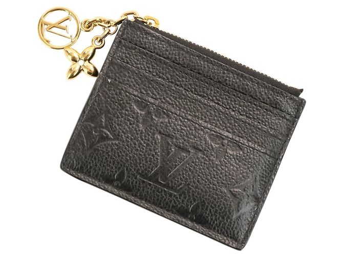 Louis Vuitton Monogram Empreinte Card Case in Black