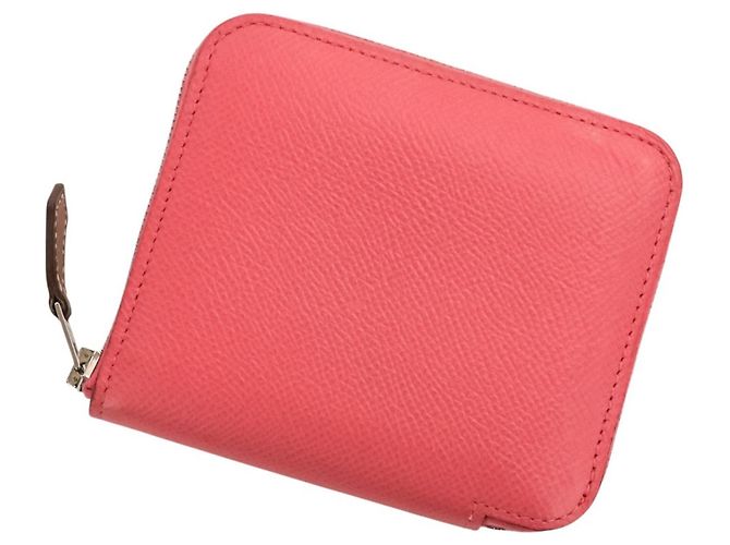 Hermès Hermes Azap Compact Silk Wallet Pink