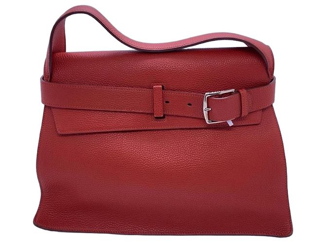 Hermès Etribelt Leder Handtasche - Rot