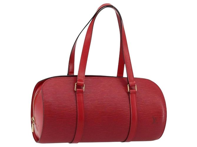 Louis Vuitton Soufflot Epi Leather MM Rosso
