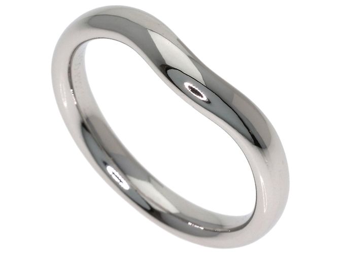 Anel de banda curva Tiffany & Co. em platina