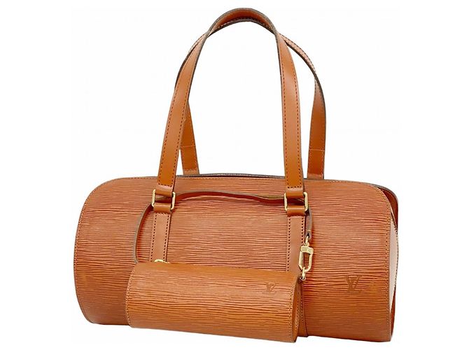 Borsa Louis Vuitton Epi Soufflot M52223 Marrone