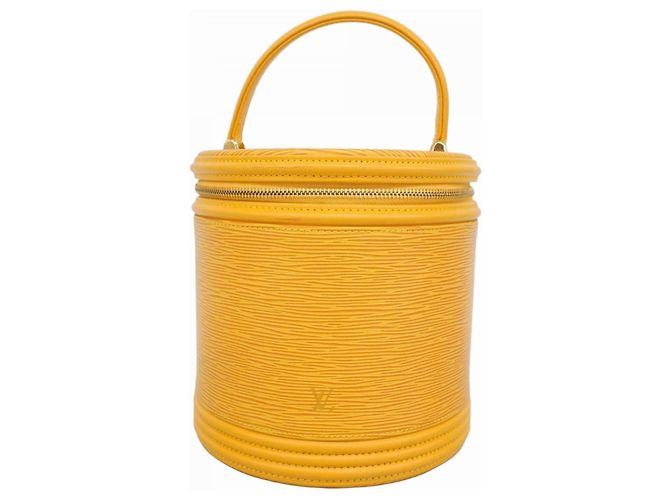 Louis Vuitton Epi Cannes Handtasche Gelb