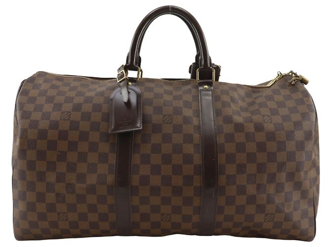 Sac Boston Louis Vuitton Keepall 50 Marron