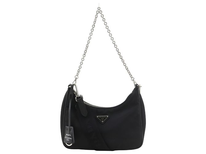 Borsa a tracolla Prada Saffiano Re-Edition 2005 Nero