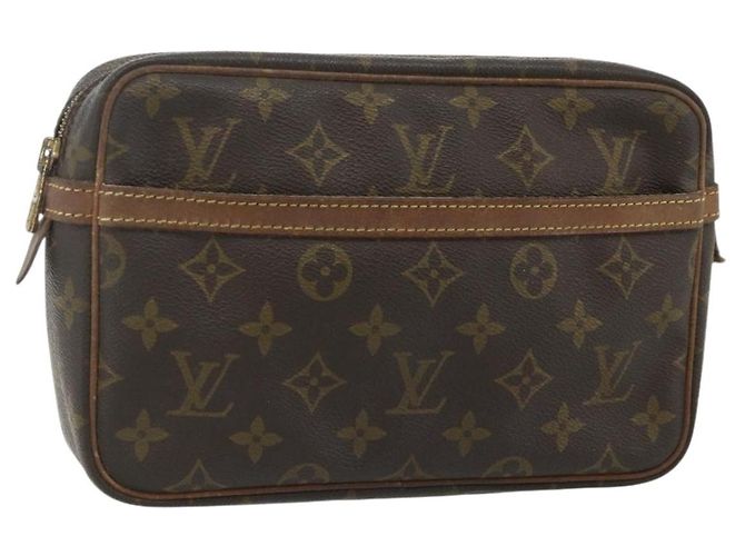 LOUIS VUITTON Monogram Compiegne 23 Clutch M51847 LV Auth 178356 Monograma