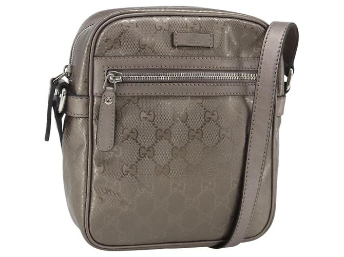 Borsa a tracolla GUCCI GG Implementation PVC Rosa Argento 233268 Auth BA12559A