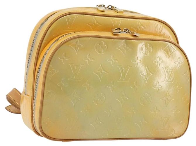 LOUIS VUITTON Monogram Vernis Marley Backpack Gris M91038 LV Auth ep14492