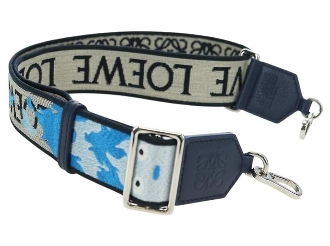 LOEWE �~ Ghibli Calcifer Howl's Moving Castle Shoulder Strap Blue Auth 167306SM