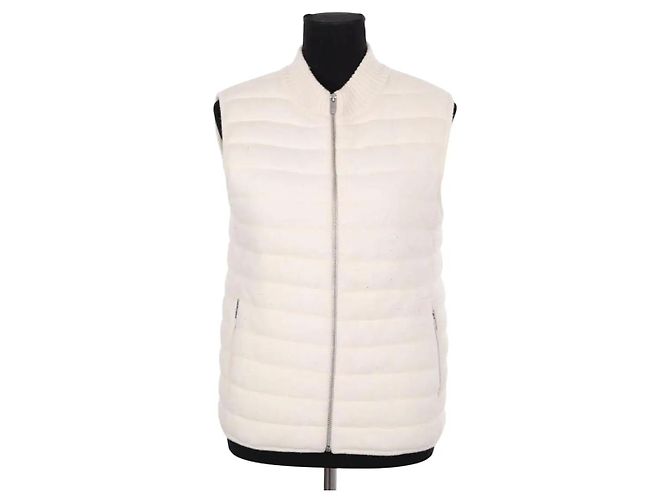 Autre Marque Weiße Kaschmirjacke