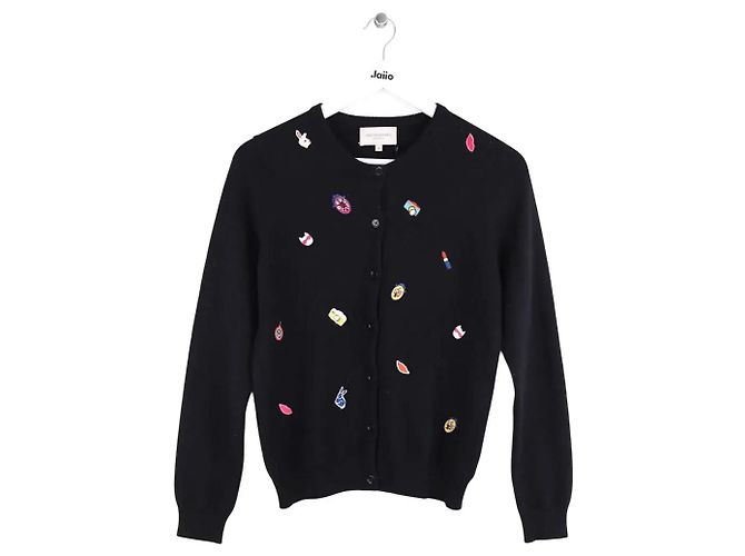 Eric Bompard Schwarzer Kaschmir-Cardigan 