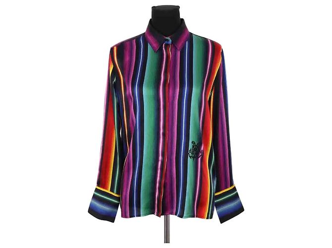 DMN Camicia in seta multicolore 