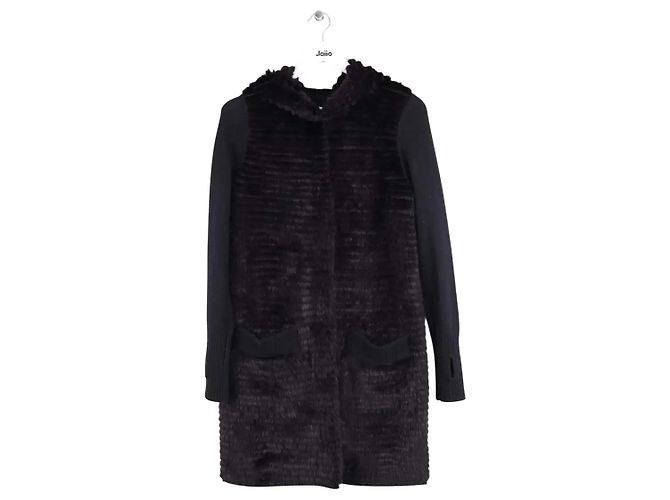 Yves Salomon Schwarze Kaschmirjacke