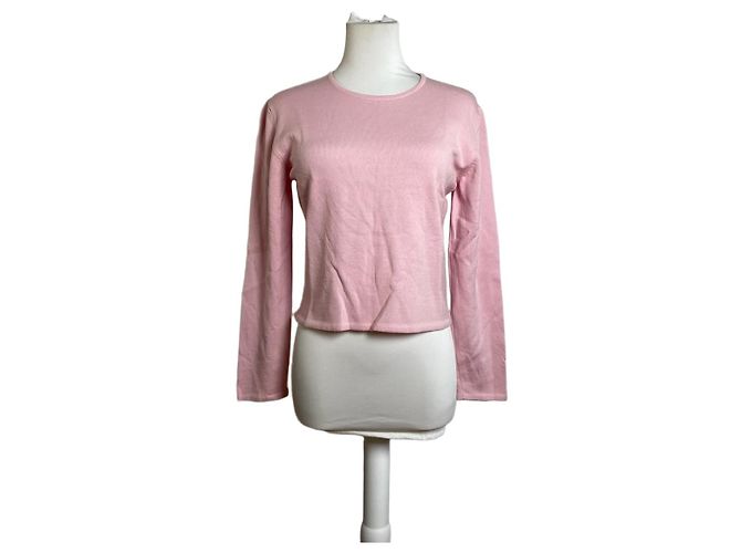 Pull en coton côtelé Dior Rose
