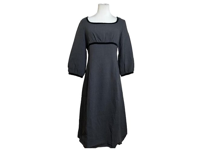 Vintage Balenciaga Mix Kleid Grau