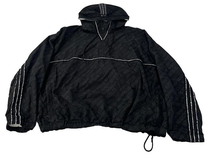 Alexander Wang Windbreaker Black Reflective Logo Pattern