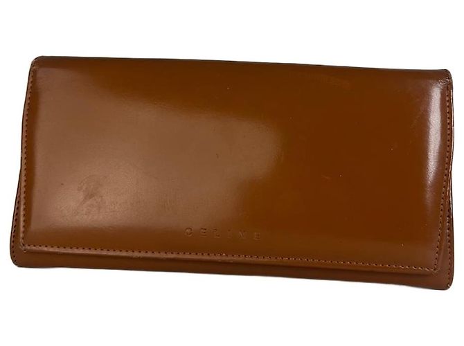 Edge Céline Celine Classic Leather Wallet Brown