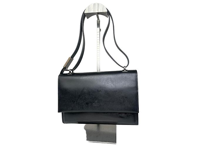 Gucci Black Leather Shoulder Bag