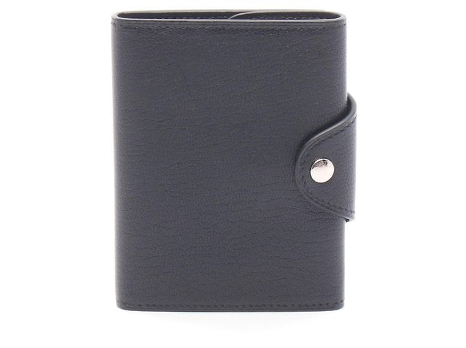 Hermès Hermes Iliade Compact Black Tri-fold Wallet