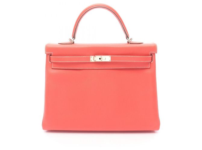 Hermès Bolsa Hermes Candy Kelly 35 Marrom Rosa