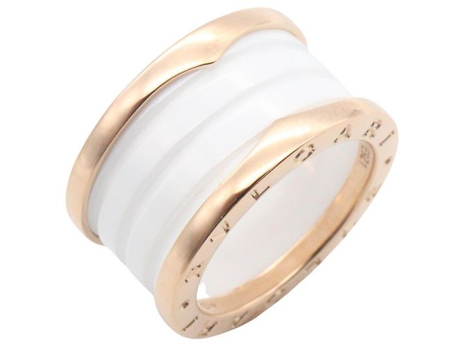 Bulgari Bvlgari B-zero1 Keramikring Weiß Golden